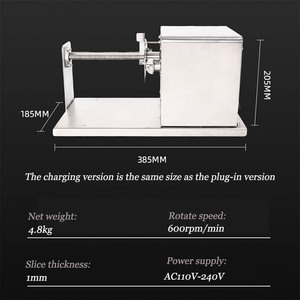 1mm mỏng khoai tây chiên máy thương mại xoắn ốc xúc xích cắt khoai tây tháp làm máy quay khoai tây tháp máy - Product Image 4