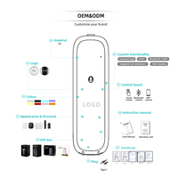 Diffuseur de parfum intelligent mural avec logo personnalisé, capacité de 100 ml, application connectée, pour hôtel et maison, avec boîtes