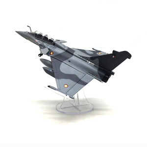 Modèle d'avion de chasse Rafale B à deux places de l'armée de l'air du Qatar à l'échelle 1/72, camouflage, modèle d'avion en métal moulé sous pression, avion <span class=keywords><strong>militaire</strong></span> moderne pour collection - Product Image 3