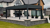 Pergola Bioclimatique Extérieure Motorisée en Aluminium Enduit de Poudre Durable pour Balcon – Vente Directe