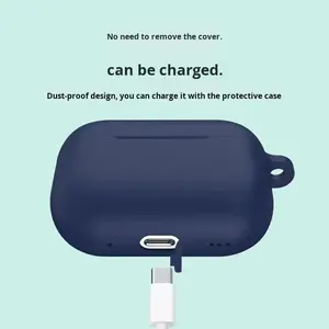 Estuche para auriculares Color sólido Delgado <span class=keywords><strong>1</strong></span>,3mm Estuche protector de silicona para auriculares para <span class=keywords><strong>Airpods</strong></span> <span class=keywords><strong>Pro</strong></span> 3 2 <span class=keywords><strong>1</strong></span> Generación - Product Image 3