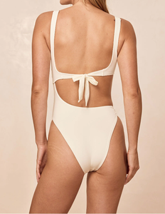 Nouvel Arrivage Maillot de Bain Une Pièce Femme de Haute Qualité avec Logo Personnalisé OEM, Décolleté en U, Découpes et Bas Échancré Taille Haute - Product Image 2