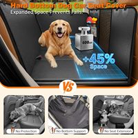 Housse de siège de voiture multifonctionnelle imperméable en PU avec maille visible pour extension de siège arrière pour chien - Vente en gros
