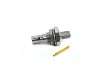Connecteur coaxial RF QMA femelle 50 ohms à montage sur panneau, pour câble à faible perte RG223 RG400, contact plaqué or, fourni par l'usine