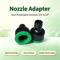 Raccord de robinet de jardin en plastique avec filetage femelle 1/2 3/4 pouce pour irrigation goutte à goutte et micro-pulvérisation