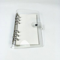 Reliure à anneaux souple transparente transparente étanche en plastique PVC dossier économies défi livre manchon main compte 6 trous bloc-notes