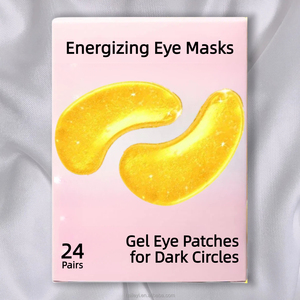แผ่นมาส์กใต้ตาทองคำ 24 คู่ ช่วยลดเลือนริ้วรอย ไฮโดรเจล ลดรอยคล้ำใต้ตา บวม ถุงใต้ตา คอลลาเจน ผลิตภัณฑ์บำรุงผิววีแกน ชุดของขวัญ - Product Image 1