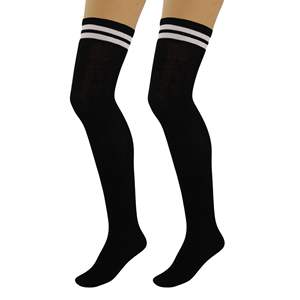 Chaussettes tricotées au-dessus du genou pour femme DB, chaudes, en nylon, décontractées, avec motif jacquard dessin animé, taille unique, pour l'hiver - Product Image 1