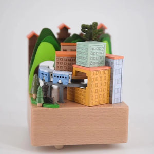 Sempre luminosa nuova città magica del vento carosello <span class=keywords><strong>in</strong></span> <span class=keywords><strong>legno</strong></span> carosello del treno per regali di festa compleanni san valentino natale - Product Image 4