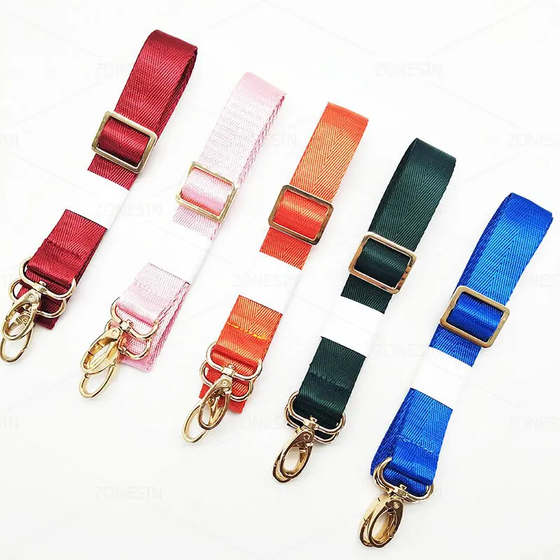 ZONESIN-correas ajustables personalizadas para bolso, correa de nailon multicolor para monedero