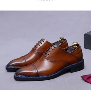 Chaussures en cuir imperméables de qualité professionnelle, confortables, antidérapantes, respirantes, décontractées, pour le bureau, pour la carrière, pour hommes, toutes saisons - Product Image 5