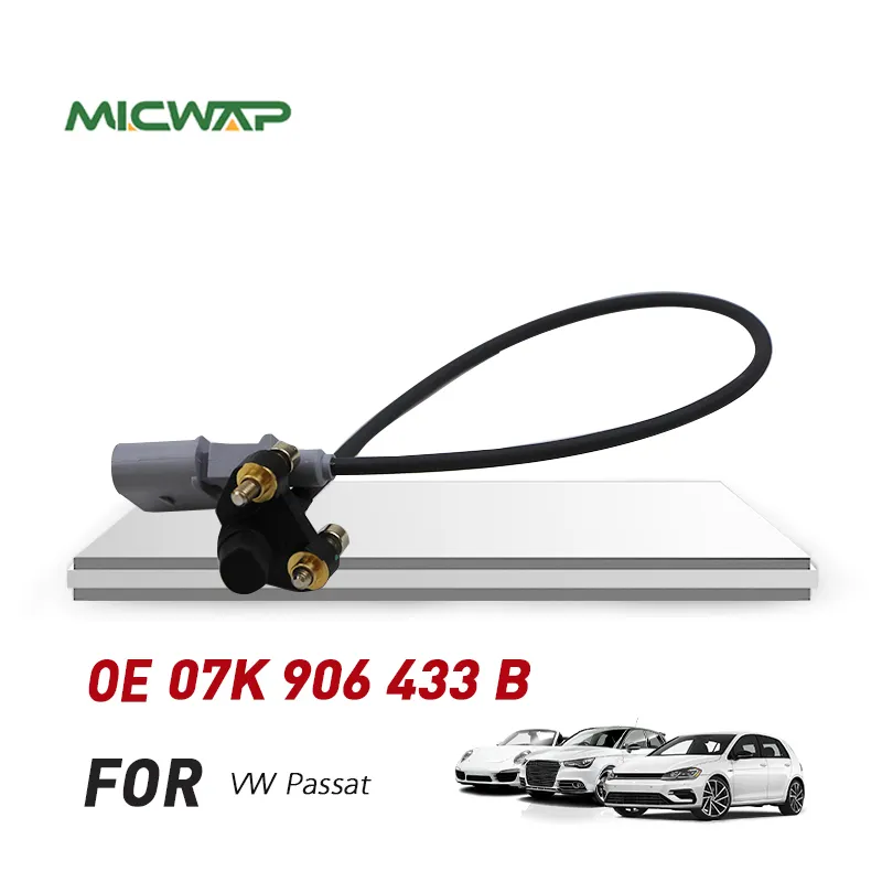 Sensor de posição do virabrequim para carro Micwap 07K906433B, sensor para VW Passat/Jetta/Golf/Beeetle
