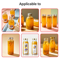 Complete passievruchtensap verwerkingslijn 200-1000ml fles servo vul-, afsluit- en etiketteermachine