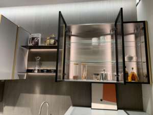 Nouveau matériau armoires de cuisine à revêtement électrique personnalisables armoires de cuisine Shaker armoires de cuisine ensembles complets avec cuisinière et évier - Product Image 3