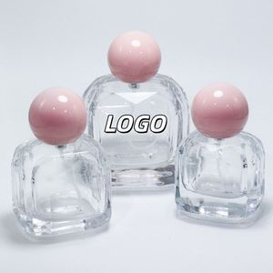 Best Price Empty pink Crimp Perfume <b>Oil</b> <b>Bottle</b> 30ml 50ml 100ml Round with Packing Box Screen Printing Refillable Eco-friendly - Product Image 1