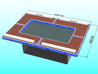 Plate-forme flottante gonflable d'air de piscine de dock de divan pour la marine