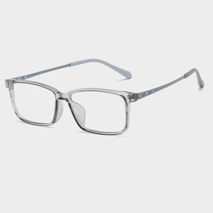 Montura de Gafas Rectangulares de Acero TR90 con Acabado en Cuero, Estilo Vintage Retro, Anti Luz Azul, <span class=keywords><strong>Lentes</strong></span> Acrílicas <span class=keywords><strong>para</strong></span> Hombre y <span class=keywords><strong>Mujer</strong></span>, Color Dorado - Product Image 5