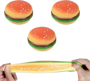 Jouets anti-stress en forme de hamburger, personnalisables avec logo, en plastique réaliste, super doux et portables, pour la promotion - Product Image 2
