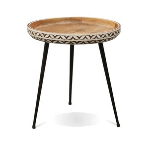 Table d'Appoint Vintage Artisanale Accent Maison Meilleur Prix Nouveau Design Trendy Table En Bois Meilleure Vente Table En Bois Fantaisie - Product Image 1