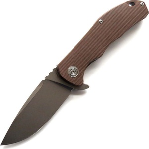Couteau pliant de poche en acier D2 haute dureté, marque HK, modèle FB060, pour la chasse en plein air, la défense personnelle, manche G10, OEM - Product Image 6