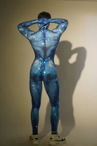 ชุดจั๊มสูทแขนยาวผู้ชายประดับเพชร ชุดเทศกาล ชุดแสดงละครกล้ามเนื้อ ชุดแสดงฮาโลวีน ชุดรอมเปอร์ผู้ชาย ชุดบอดี้สูทผ้าสแปนเด็กซ์ - Product Image 4