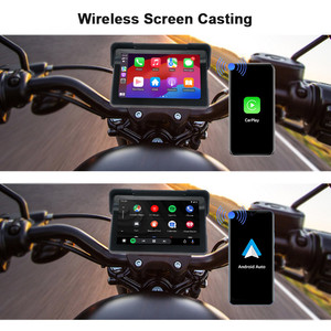 IP67 Wasserdichte Motorrad elektronik Globales Navigations system 7-Zoll-Smart-Bildschirm unterstützt drahtloses Carplay Android AUTO - Product Image 2