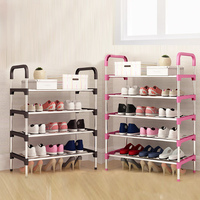 Meuble à chaussures simple à 3 niveaux, multi-étages, gain de place, à assembler soi-même, pour entrée, moderne, économique, étagère de dortoir