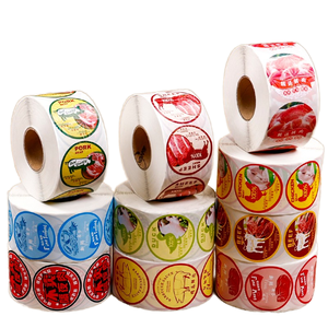 Supermarkt Anpassbare UV-Frischfleisch-Etiketten aufkleber Universal Adhesive Beef Seafood Trademark Packaging Box <span class=keywords><strong>Labels</strong></span> für Lebensmittel - Product Image 1