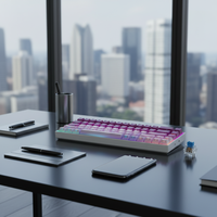 ODM OEM Gaming Mechanical Keyboard 68-Key USB Wired RGB Backlit Hot-Swap Side Engraved Keycap English Color Stock Wholesale