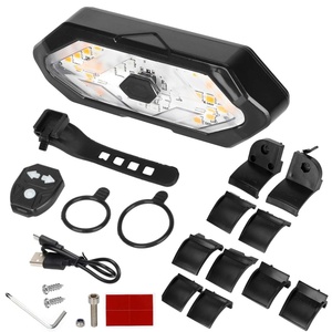 Juego de luces para scooter M365 1S Pro2 MI3 MAX G30, guardabarros trasero universal con clip para patinete eléctrico para adultos, luces de señalización de giro. - Product Image 5
