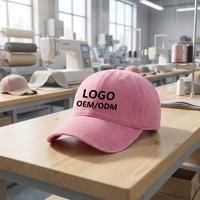 Gorra de Béisbol de Algodón Lavado OEM con Logotipo Bordado Personalizado para Empresas, Gorra Promocional Personalizada, Gorra Tipo Dad Sin Estructura