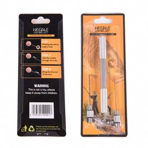 Stock d'aiguilles pour la pêche à la carpe en aluminium 3 en 1 Combo Kit Tool Set Fish Drill Tackle Gréement Boilie Needle Tool Kit - Product Image 1