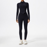 Ensemble de vêtements de sport pour femmes, haut et leggings de yoga confortables et doux, extensible et performant pour la salle de sport, le Pilates, la course à pied, l'entraînement physique