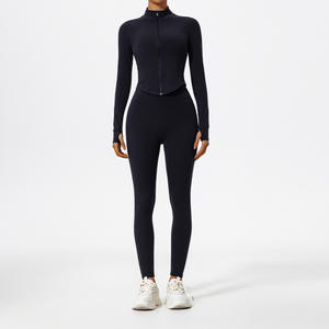 Ensemble de vêtements de sport pour femmes, <span class=keywords><strong>haut</strong></span> et leggings de yoga confortables et doux, extensible et performant pour la salle de sport, le Pilates, la course à pied, l'entraînement physique - Product Image 5