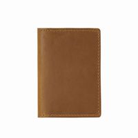 Dompet Lipat Kulit Sapi Asli Gaya Vintage Crazy Horse, Tempat Kartu Kulit Sapi Full Grain Asli, Tempat Kartu