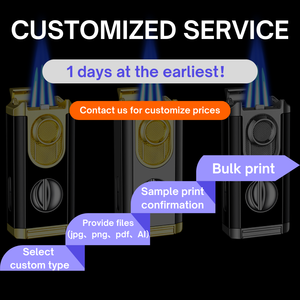 DEBANGシガーライター<span class=keywords><strong>2025</strong></span>高級売れ筋製品<span class=keywords><strong>2025</strong></span>トリプル炎シガートーチライターホルダー付きシガーカッター - Product Image 4