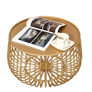 <b>Set</b> <b>of</b> 2 Custom Durable Modern Industrial Steel Metal Top Living Room <b>Coffee</b> <b>Table</b> Home Furniture with 2-Year Warranty - Product Image 1