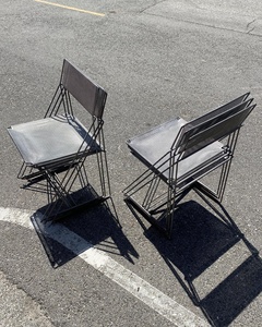 1997年のインダストリアルスタイルのバウハウススタッカブル省スペースチェア北欧のリビングルームチェアXラインチェア家具 - Product Image 5