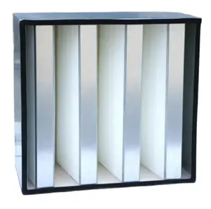 Manufacturer's high-quality W-shaped V-shaped high air flow sub efficient combined H12 H13 H14 high-efficiency air filter