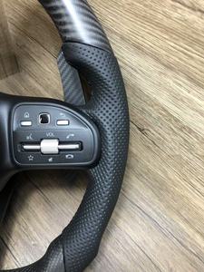 Accesorios Interiores de Coche Personalizados, <span class=keywords><strong>Volante</strong></span> de Fibra de Carbono para <span class=keywords><strong>AMG</strong></span> W204 W205 C63AMG C43 2015-2018 - Product Image 2