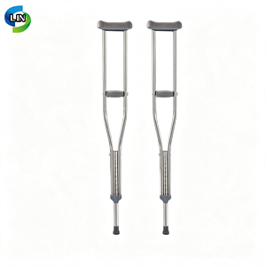 Bastón de Apoyo Ajustable para Axilas, Plegable, de Acero Inoxidable, para Movilidad Médica, para Personas Mayores y con Discapacidad - Product Image 2