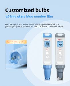 PH1 dksci + ดิจิตอลแบบพกพา pph/orp/ เครื่องทดสอบการนำไฟฟ้าที่มีการตรวจจับอุณหภูมิความละเอียด0.01pH 1% ความแม่นยำ - Product Image 4