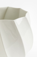 Pot de fleur plissé minimaliste de jardinière en céramique blanche de Style nordique pour la décoration intérieure