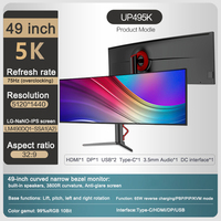 OEM 21:9 Monitor curvo Pantalla IPS 40 pulgadas 5K 5120*2160 75Hz Monitor de oficina Monitor de PC para juegos Curvo