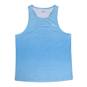 MONTON Wholesale Custom Logo Quick Dry Mens Running Tank Tops Marathon Sports Shirt Singlet Race Team Cycling Clothes