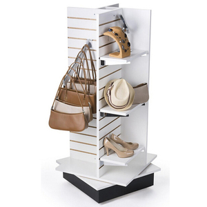 Nhà Máy Bán buôn h-hình dạng slatwall tháp đa chức năng hiển thị đứng làm bằng gỗ MDF nhôm - Product Image 2