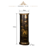 Support à plantes de grande taille classique Yips LD-1203-0764, style chinoiserie, motif peint à la main pour la décoration de salon
