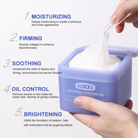 UUKKG Ampoule Éclaircissante au Collagène et Vitamine C, Essences Réparatrices Hydratantes à la Vitamine B5, Tampons Tonifiants pour le Visage et les Pores Abîmés