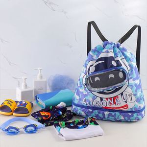 Cartoon Pattern Swimming Pool Training Equipment Storage Bag Swimming Bag <b>Drawstring</b> <b>Backpack</b> - Product Image 1
