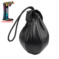 Pièces détachées de haute qualité pour machine d'arcade de boxe, en cuir noir, avec fonction de frappe et de jeu à pièces